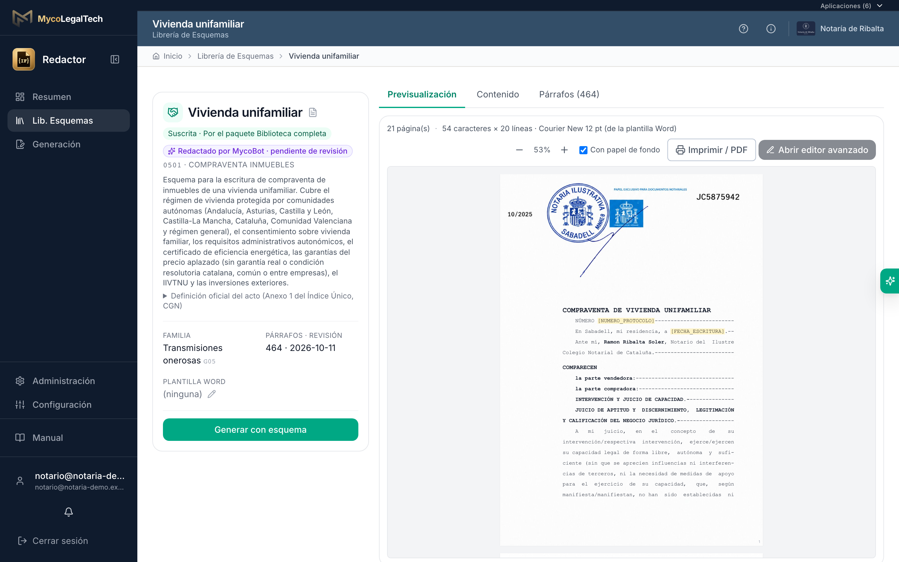 Redactor — Los esquemas de la notaría, a la vista y a tu manera